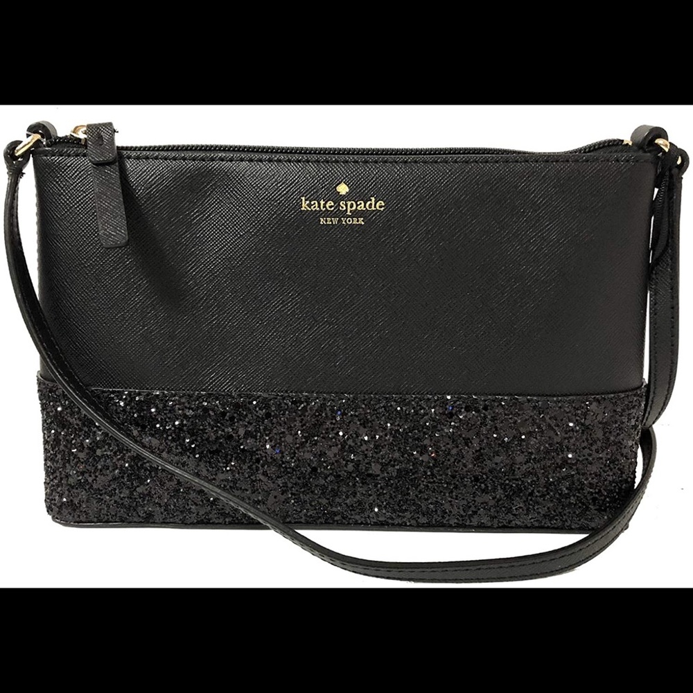 Kate spade black glitter purse!
